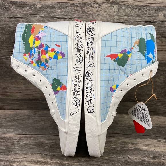 New Vans Sk8-Hi Reissue “Save Our Planet” Shoes - Picture 3 of 9
